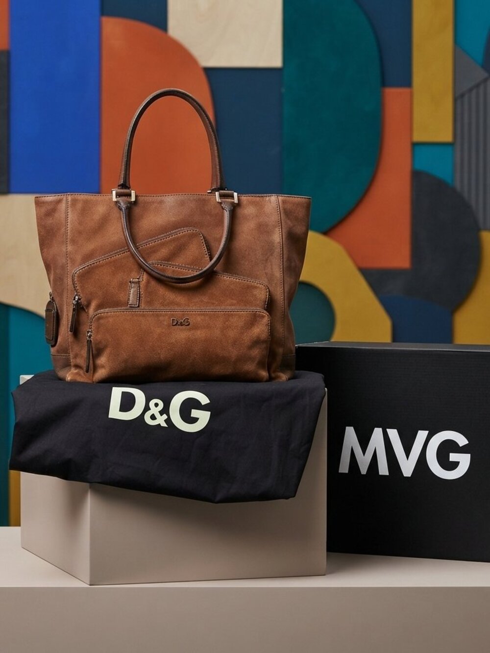 Dolce and Gabbana Ultra Suede Tote (Large)